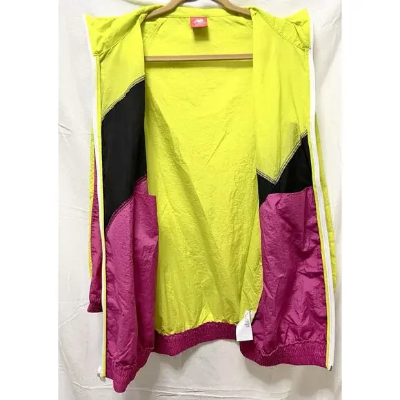 RARE New Balance Womens S Neon Retro Sport Style Optiks Windbreaker Coco Gauff - Picture 6 of 12